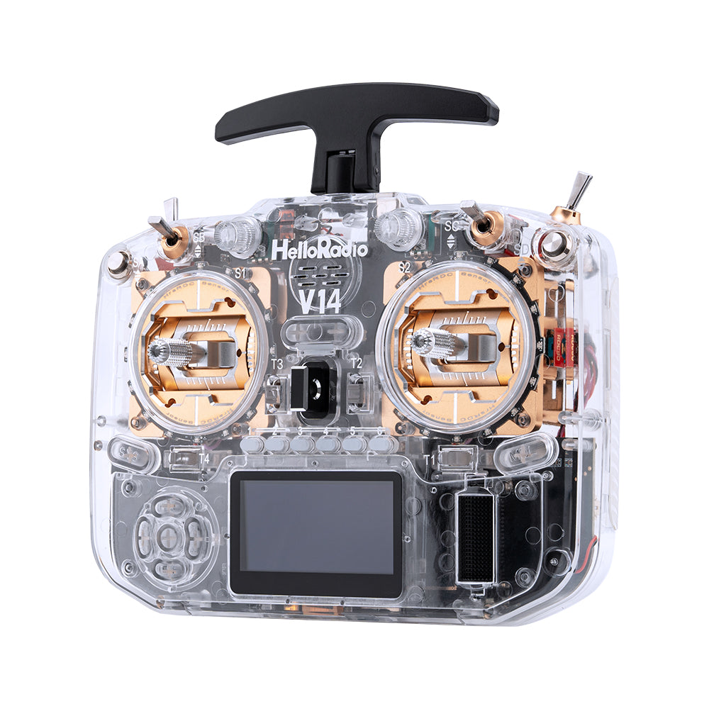 HelloRadio V14 Radio Controller with Clear Case (ELRS / M2)