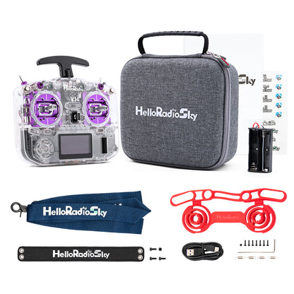 HelloRadio V14 Radio Controller with Clear Case (ELRS / M2)